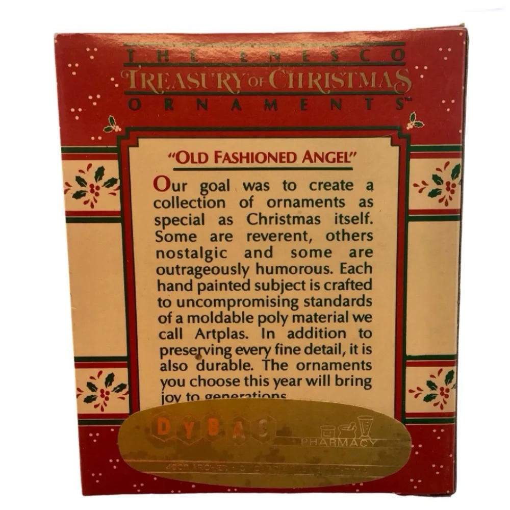 Enesco 1988 “Old Fashioned Angel” Christmas Ornament